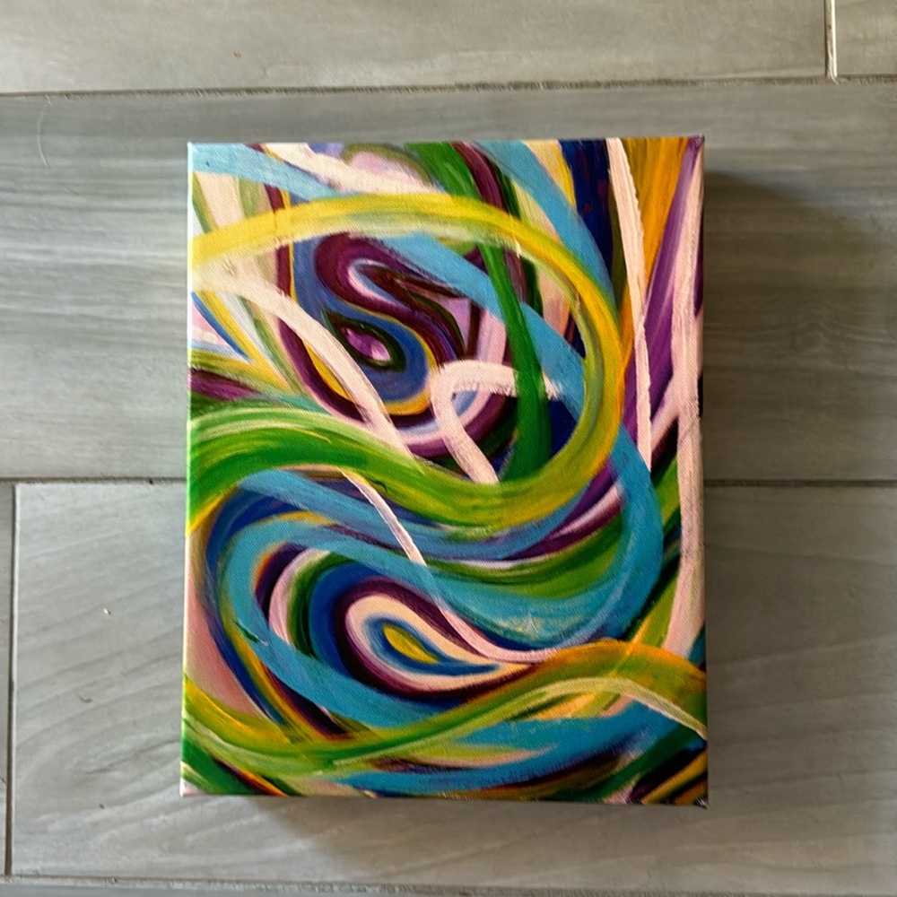 Abstract Colorful Stretched Canvas Wall Art